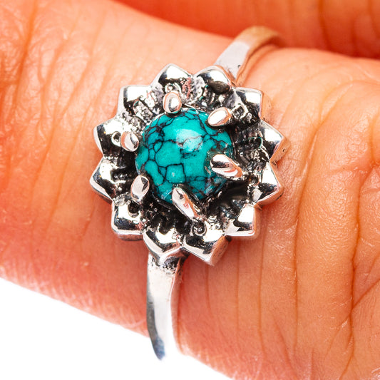 Dainty Turquoise Ring Size 6 (.925 Sterling Silver)