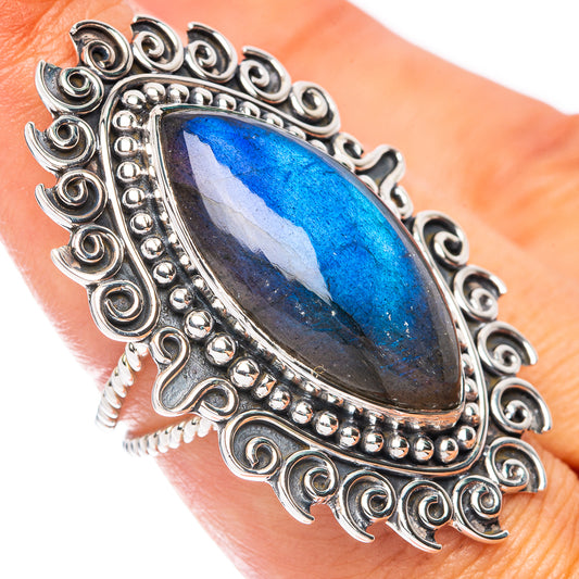 Signature Labradorite Ring Size 7.5 (925 Sterling Silver) R7582