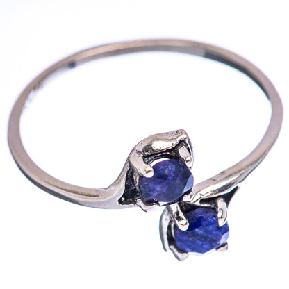 Dainty Blue Sillimanite Ring Size 8 (.925 Sterling Silver)