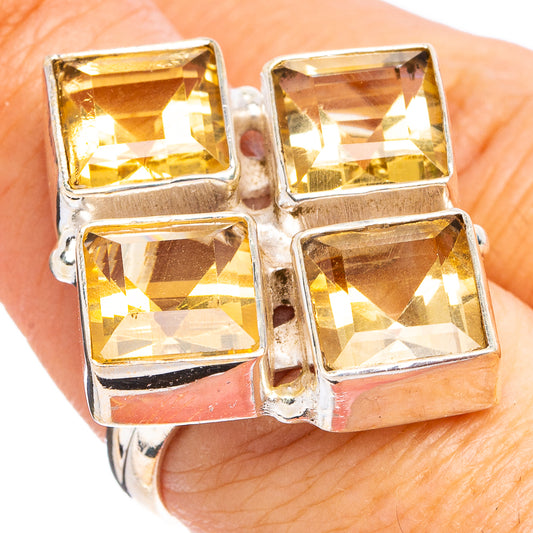 Citrine Ring Size 7.5 (.925 Sterling Silver)