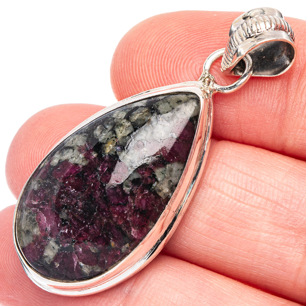 Russian Eudialyte Pendant 1 5/8" (925 Sterling Silver) P44598