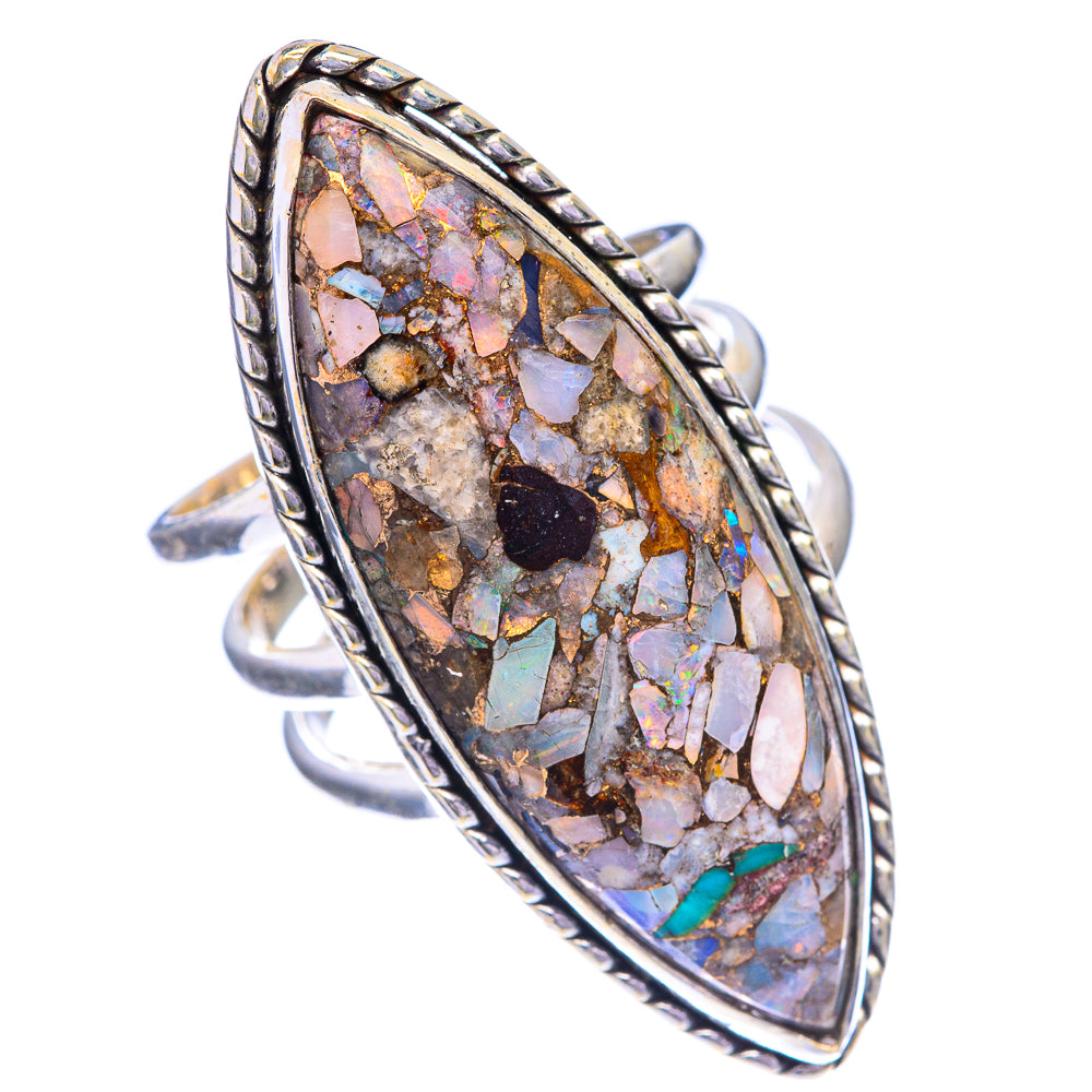 Ethiopian opal store sterling silver size 5.75 ring