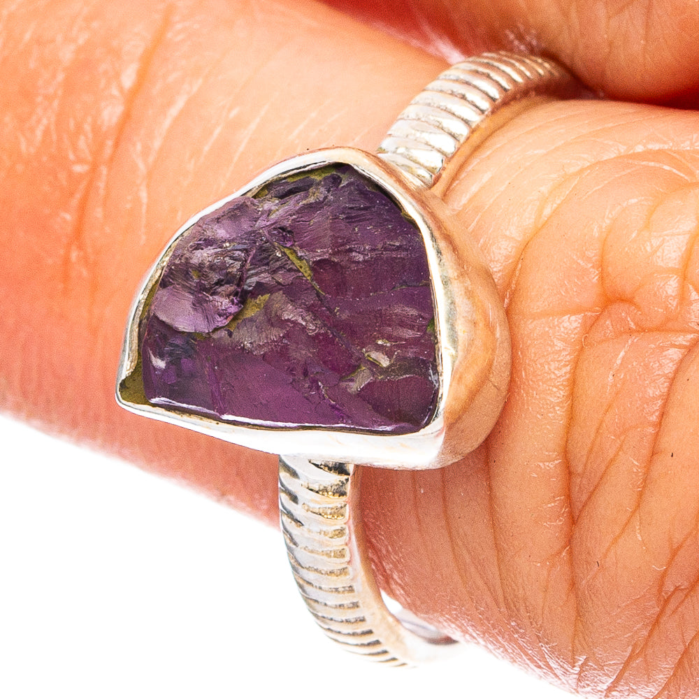 Amethyst 925 Sterling Silver Ring Size 6.5 (925 Sterling Silver) R6334