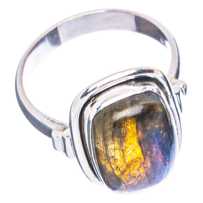 Labradorite Ring Size 7.75 (.925 Sterling Silver)