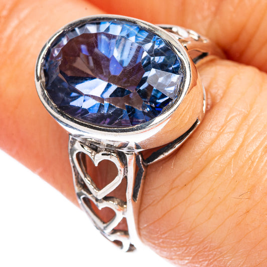 Blue Mystic Topaz Ring Size 7.5 (925 Sterling Silver) R2383