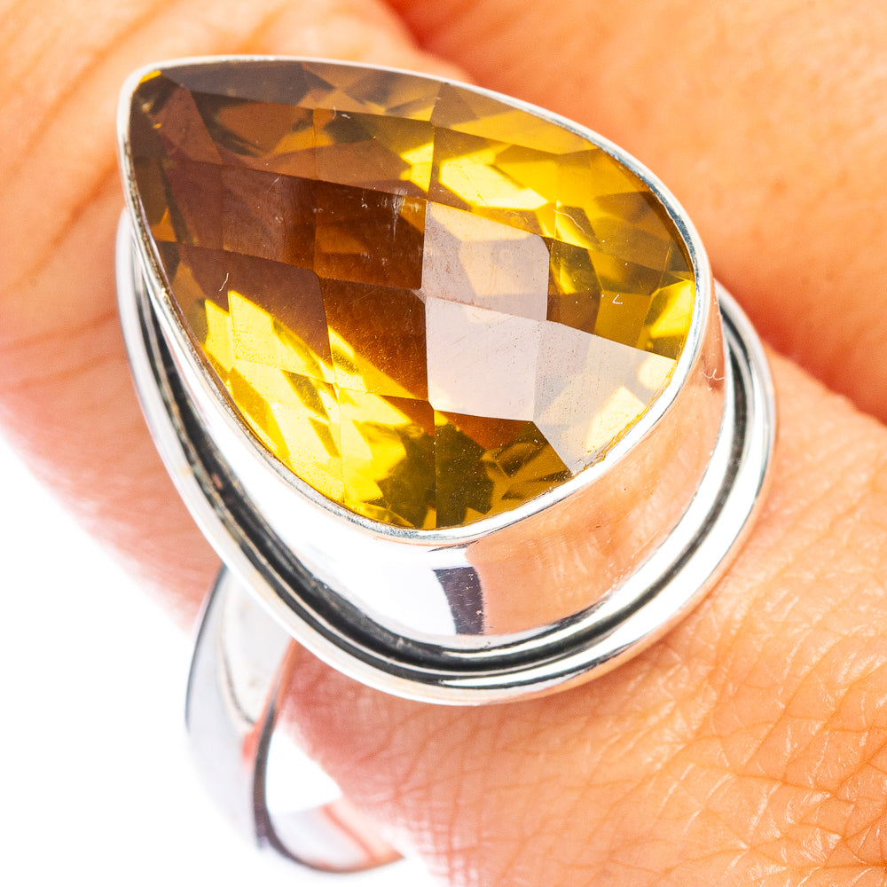 Citrine Ring Size 11.75 (925 Sterling Silver) R7342