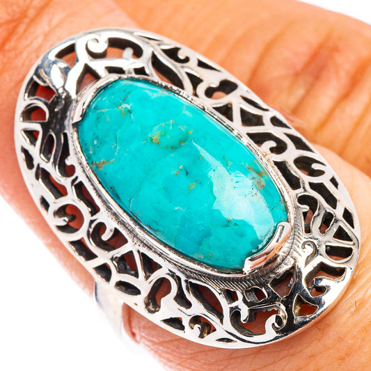 Mohave Turquoise Ring Size 7.5 (.925 Sterling Silver)