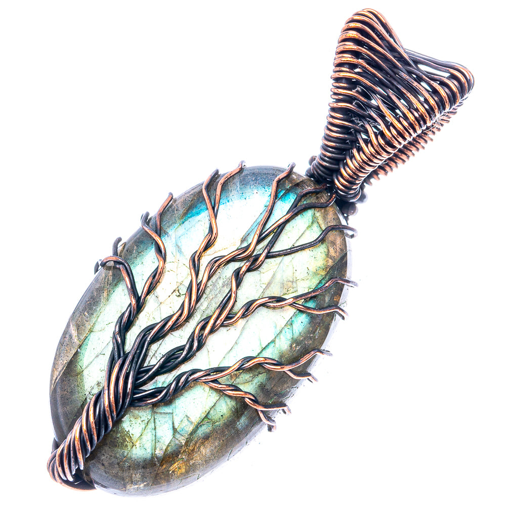 Labradorite Tree of Life 1 7/8" (Oxidized Copper)