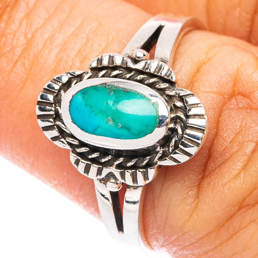 Rare Arizona Turquoise Ring Size 6.5 (925 Sterling Silver) R4951