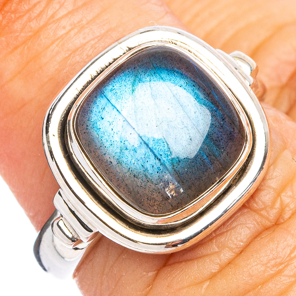 Labradorite Ring Size 6.5 (.925 Sterling Silver)