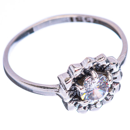 Dainty Cubic Zirconia Ring Size 7 (.925 Sterling Silver)