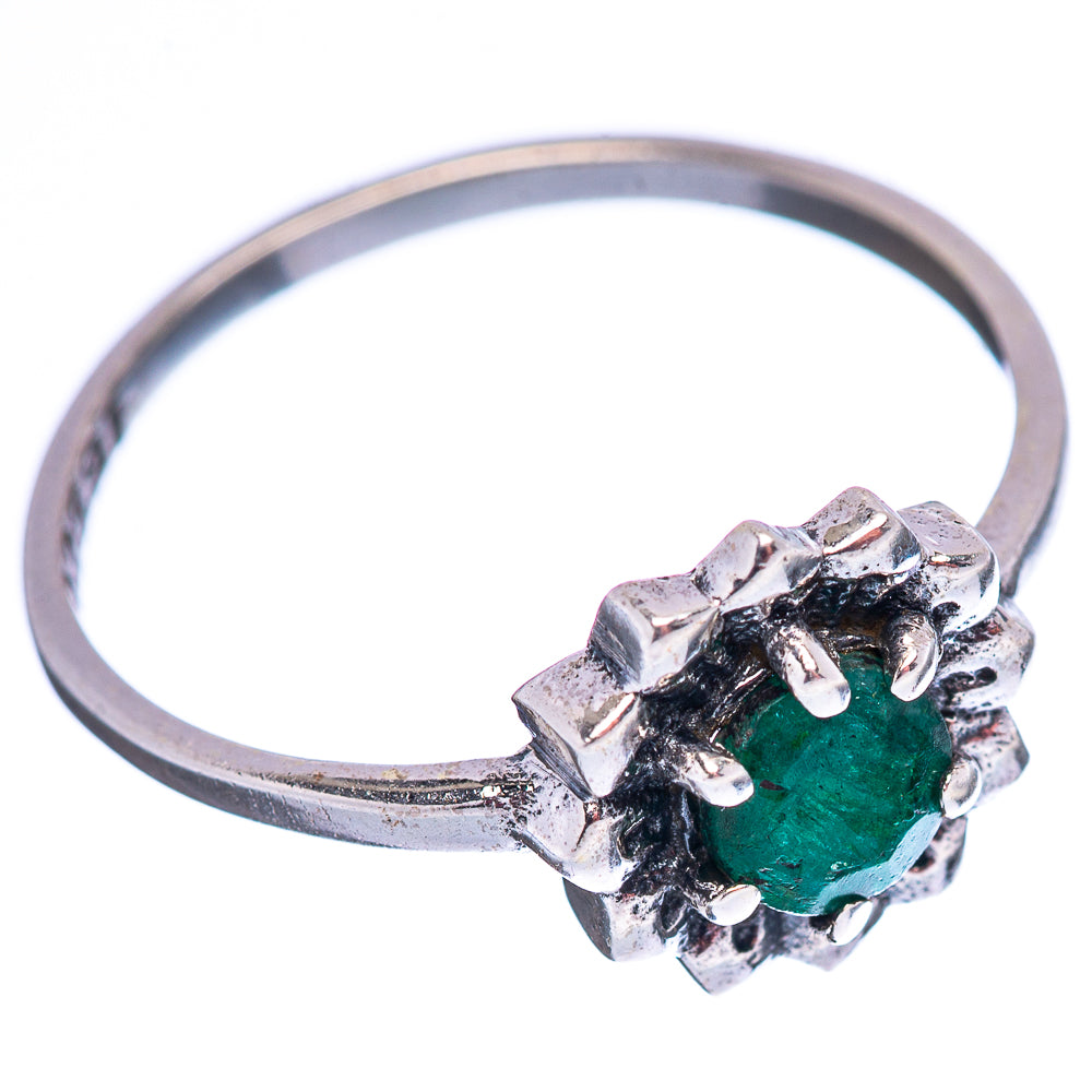 Dainty Green Sillimanite Ring Size 8 (.925 Sterling Silver)