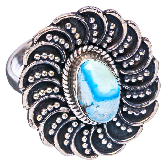 Golden Hills Turquoise Ring Size 8.75 (925 Sterling Silver) R4959
