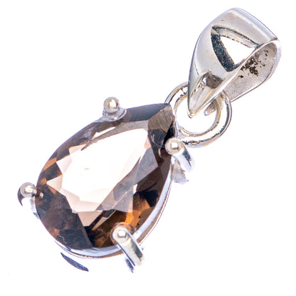 Smoky Quartz Pendant 7/8" (.925 Sterling Silver)