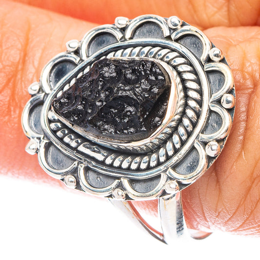 Tektite Ring Size 8 (925 Sterling Silver) R6921