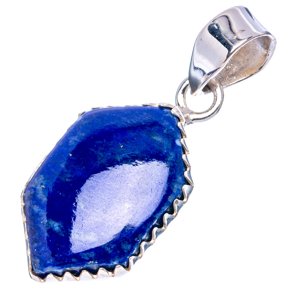 Rose Quartz, Lapis Lazuli, Aquamarine Pendant 1 1/2