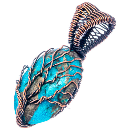 Turquoise Tree of Life 1 5/8" (Oxidized Copper)