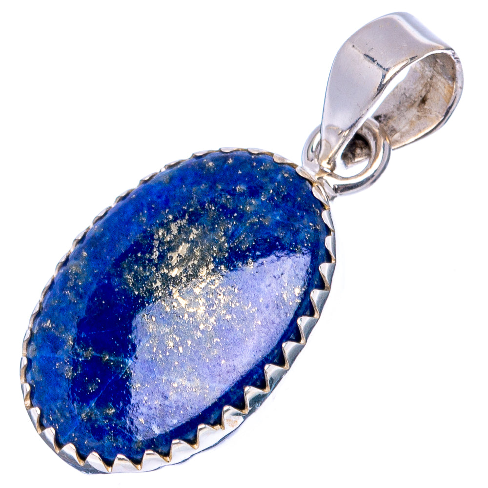 Lapis Lazuli Pendant 1 1/4" (.925 Sterling Silver)