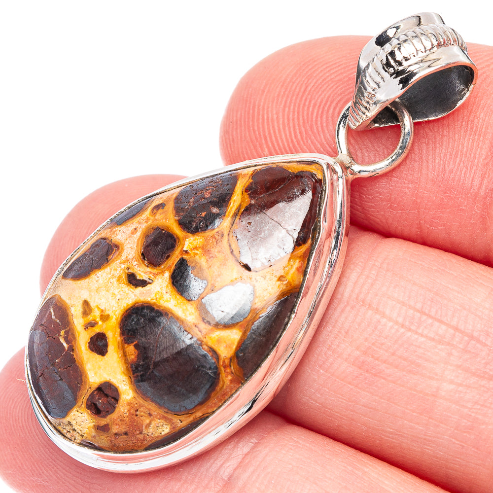 Bauxite Pendant 1 5/8" (925 Sterling Silver) P44596