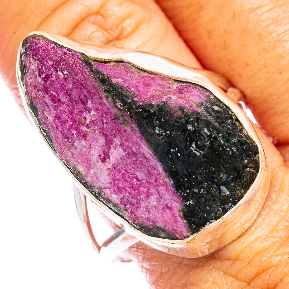 Ruby Zoisite Ring Size 11.75 (925 Sterling Silver) R7346