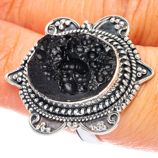 Tektite 925 Sterling Silver Ring Size 6.75 (925 Sterling Silver) R6416