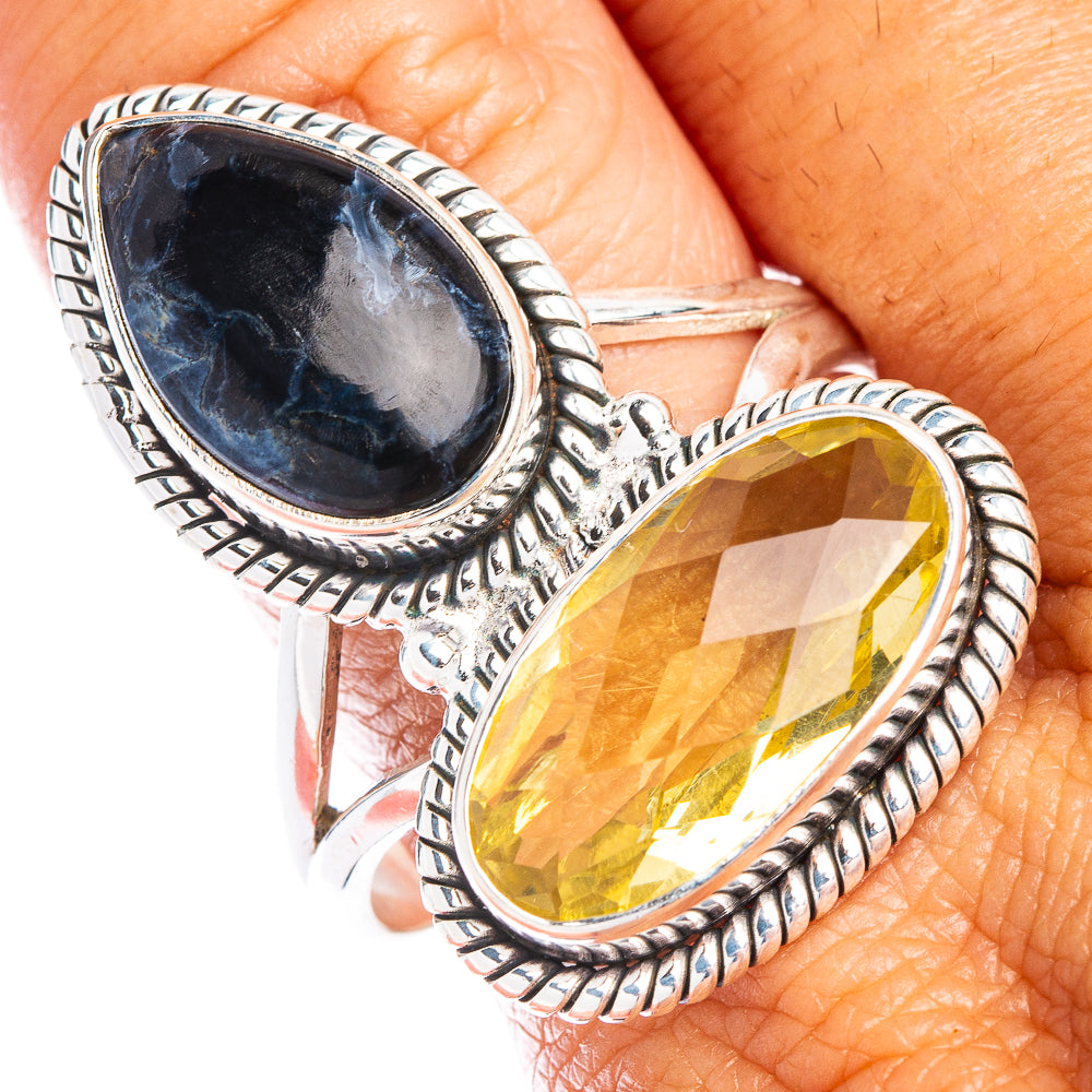 Large Pietersite, Citrine Ring Size 12 (925 Sterling Silver) R7366