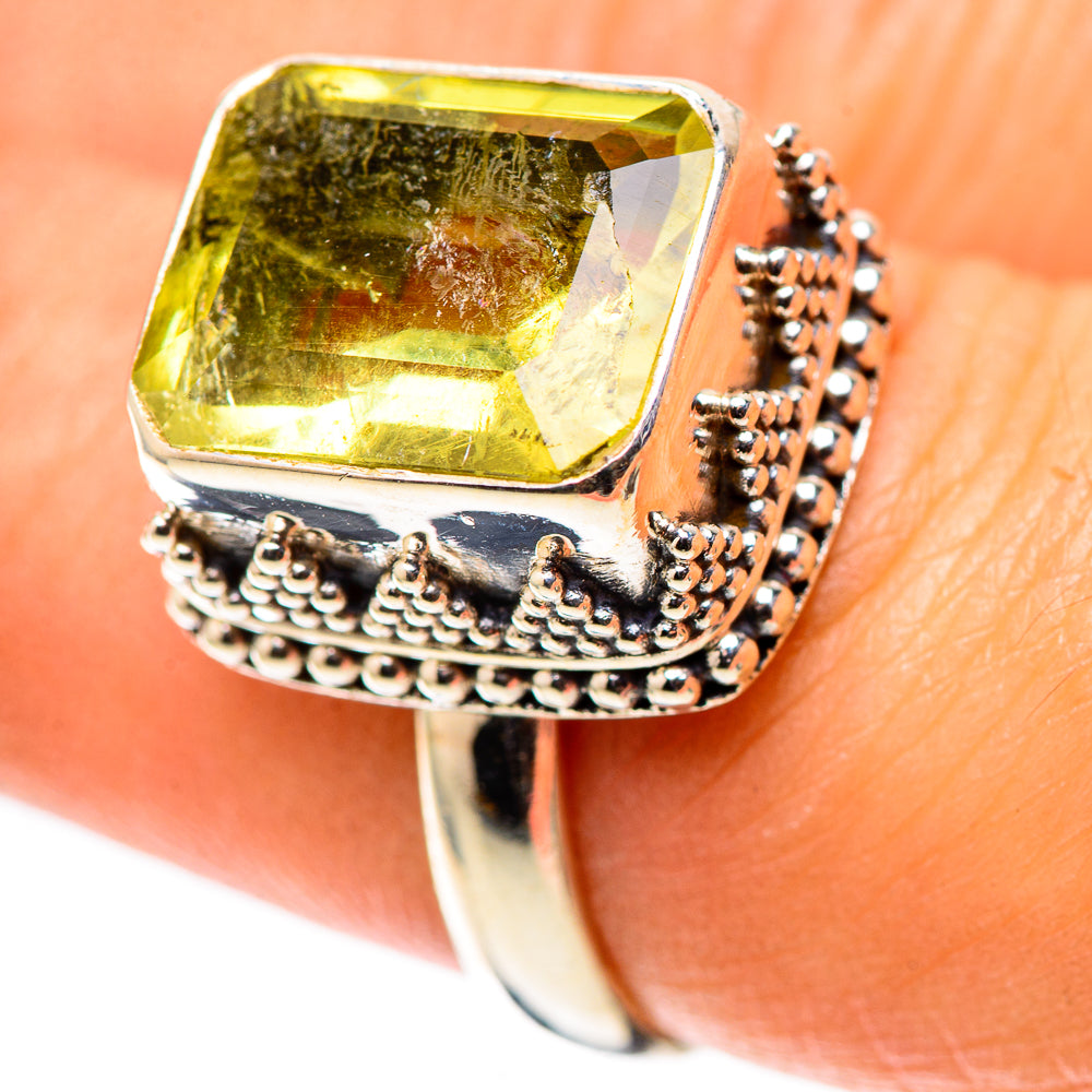 Faceted Citrine Ring Size 7.25 (925 Sterling Silver) RING138398