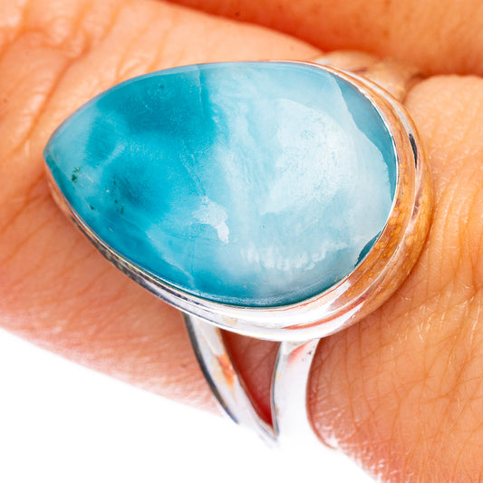Larimar Ring Size 8.75 (925 Sterling Silver) R2315