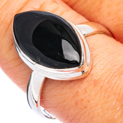 Black Onyx Ring Size 9.75 (.925 Sterling Silver)