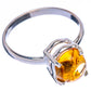 Rare Golden Imperial Topaz Ring Size 7 (925 Sterling Silver) R146616