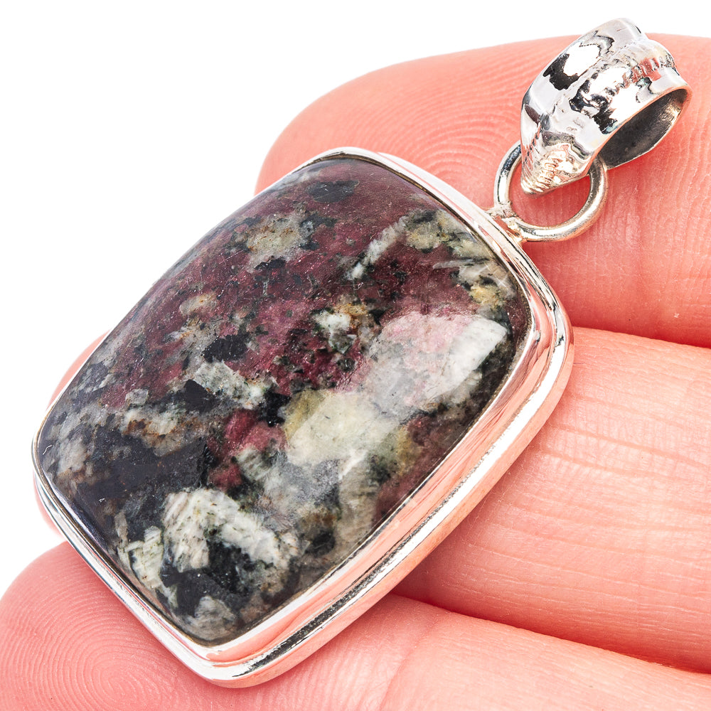 Russian Eudialyte Pendant 1 1/2" (925 Sterling Silver) P44604