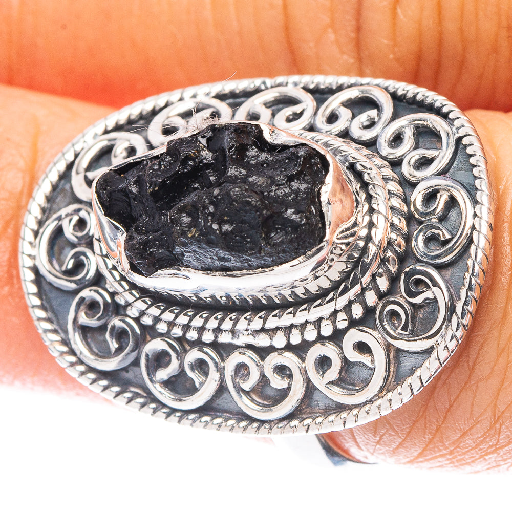 Tektite Ring Size 7 (925 Sterling Silver) R6928