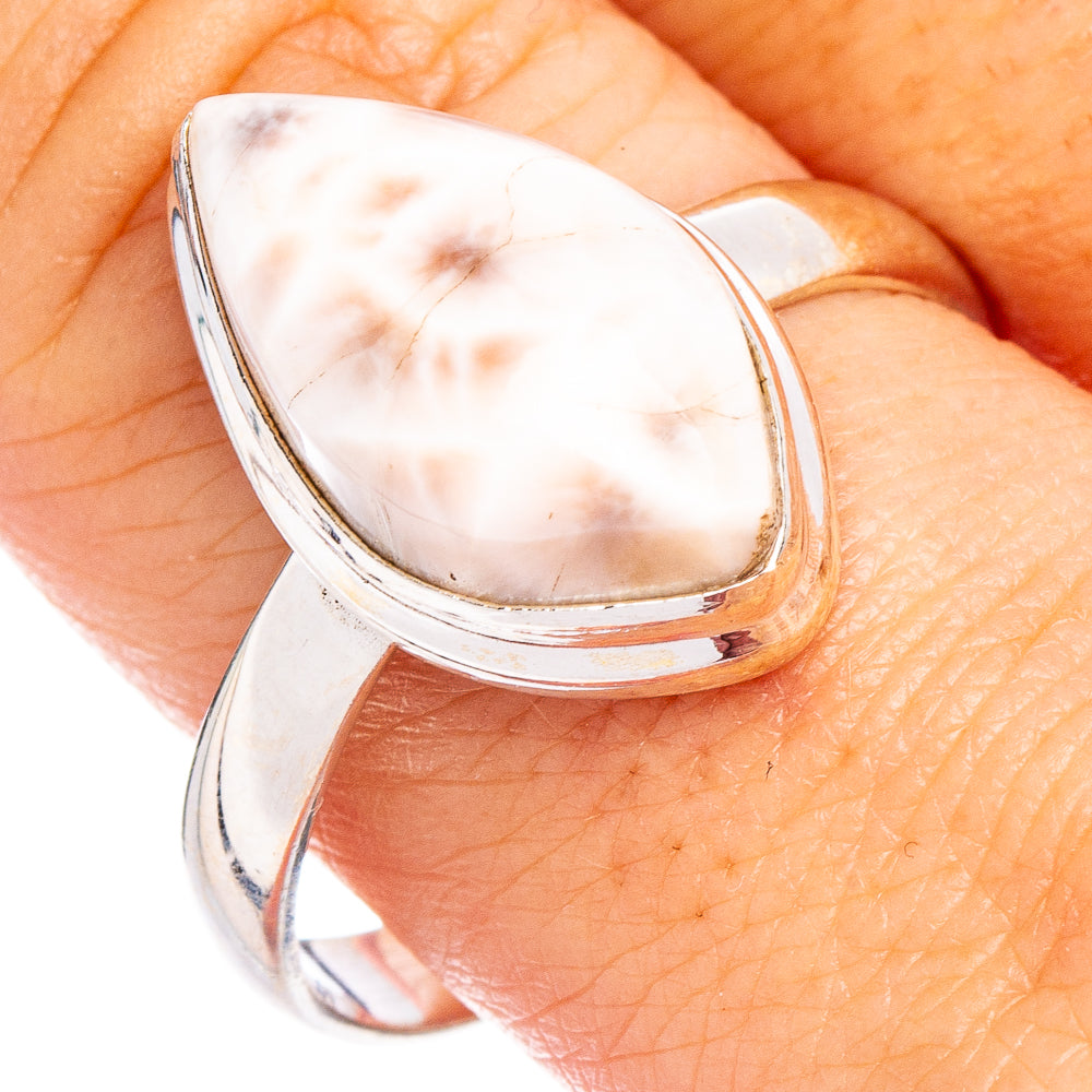 Pink Natrolite Ring Size 10.75 (.925 Sterling Silver)