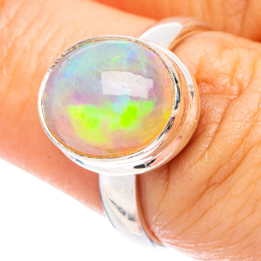 Large Rare Ethiopian Opal Ring Size 7 (925 Sterling Silver) R4999
