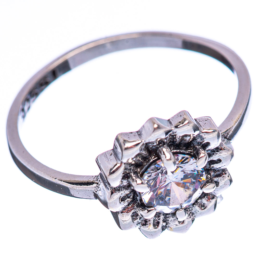 Dainty Cubic Zirconia Ring Size 6 (.925 Sterling Silver)