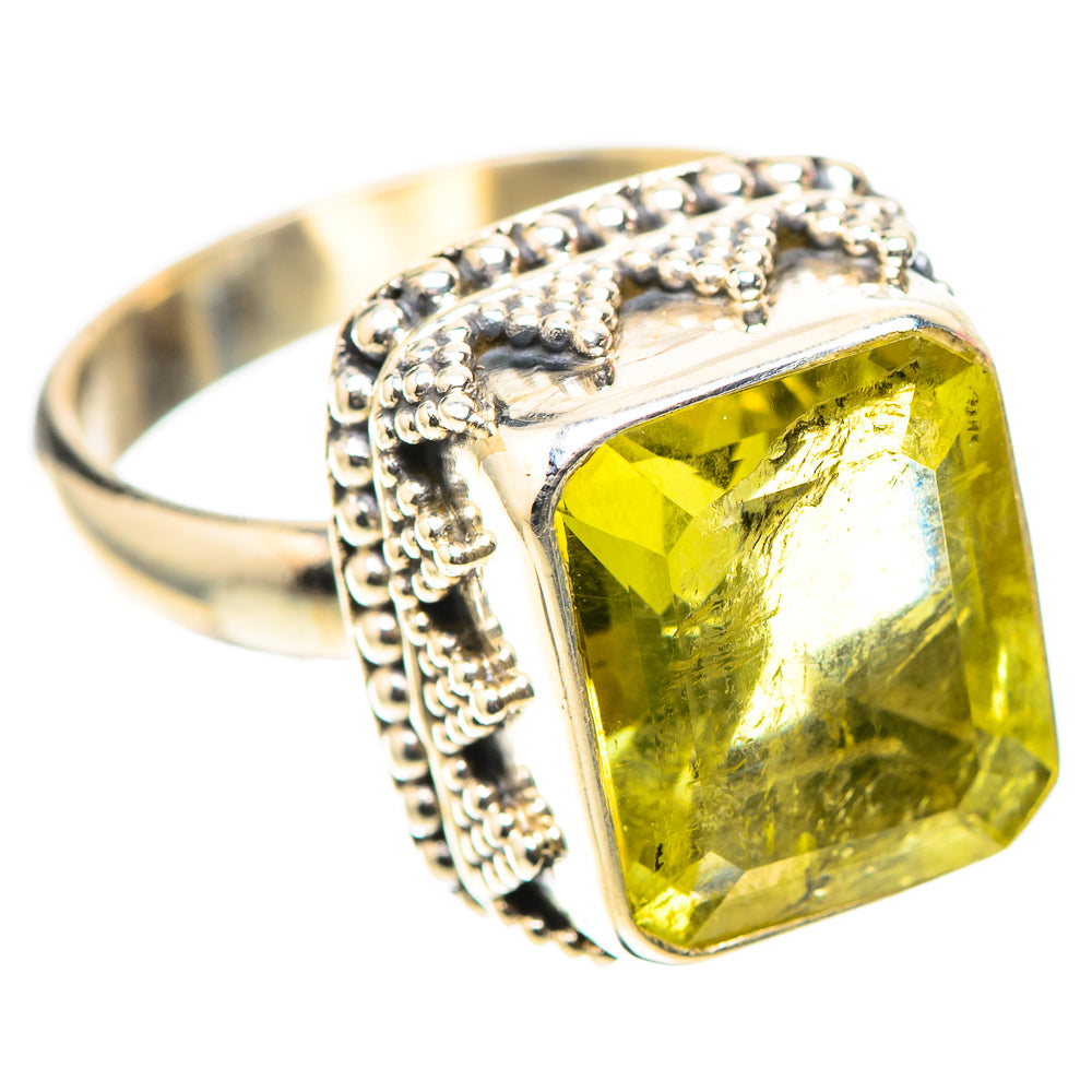 Faceted Citrine Ring Size 7.25 (925 Sterling Silver) RING138398