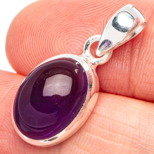 Amethyst Pendant 1 1/8" (925 Sterling Silver) P45397