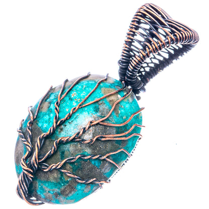 Turquoise Tree of Life 1 3/4" (Oxidized Copper)