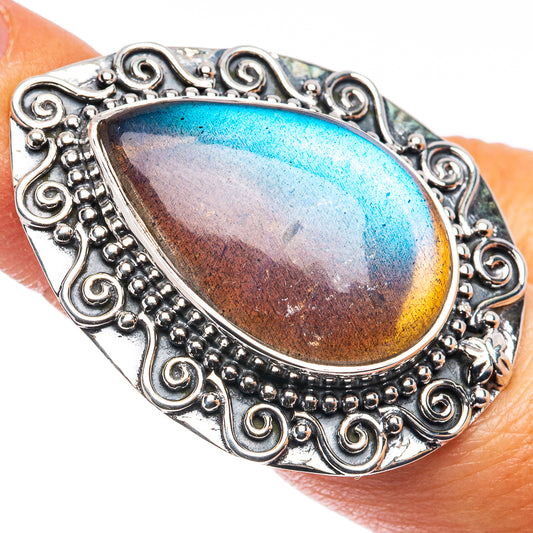 Signature Labradorite Ring Size 5.75 (.925 Sterling Silver)