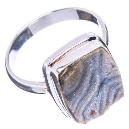 Desert Rose Druzy Ring Size 10 (.925 Sterling Silver)