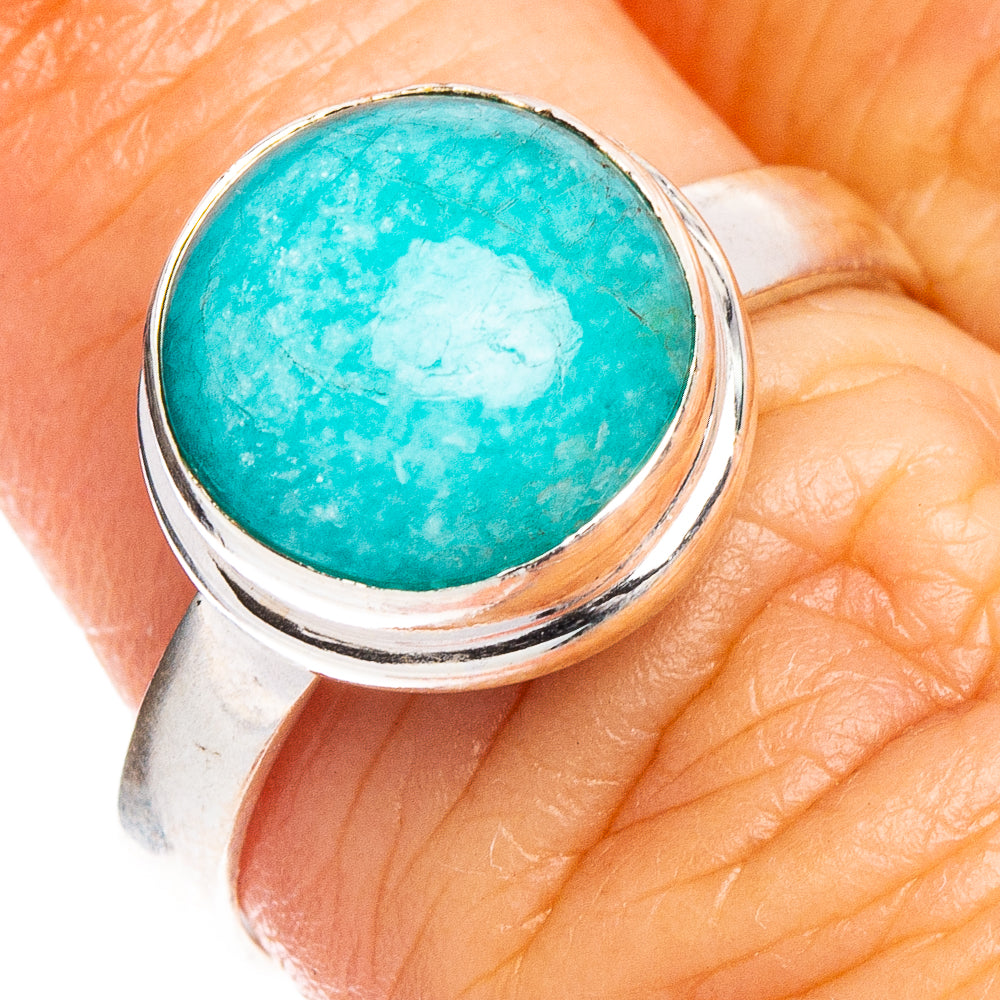 Amazonite Ring Size 7 (.925 Sterling Silver)