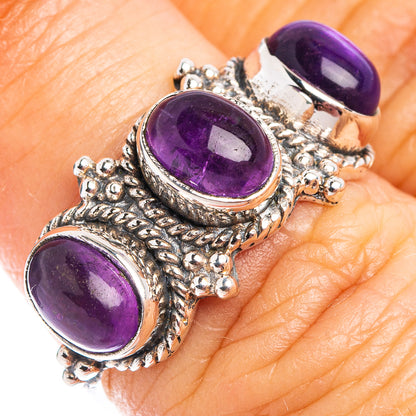 Amethyst Ring Size 6.5 (.925 Sterling Silver)