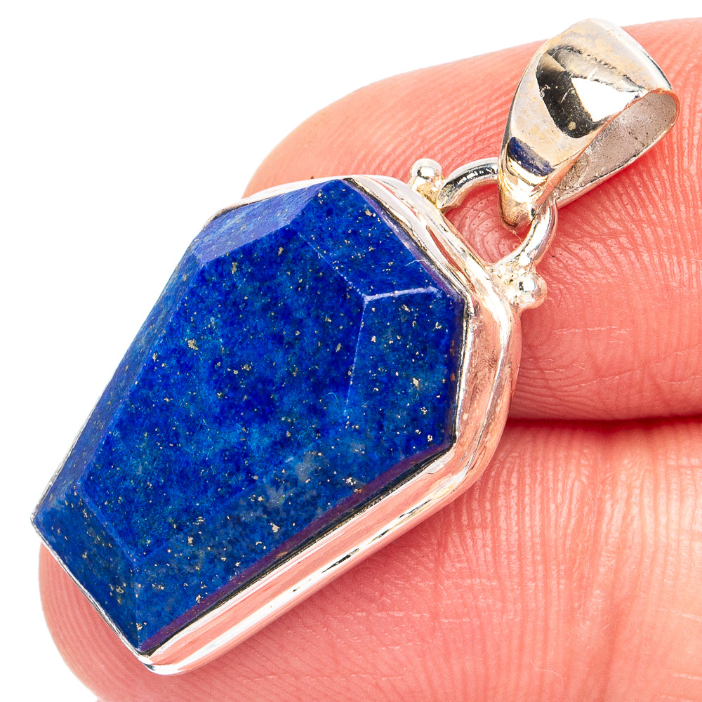 Lapis Lazuli Pendant 1 1/4" (925 Sterling Silver) P45173