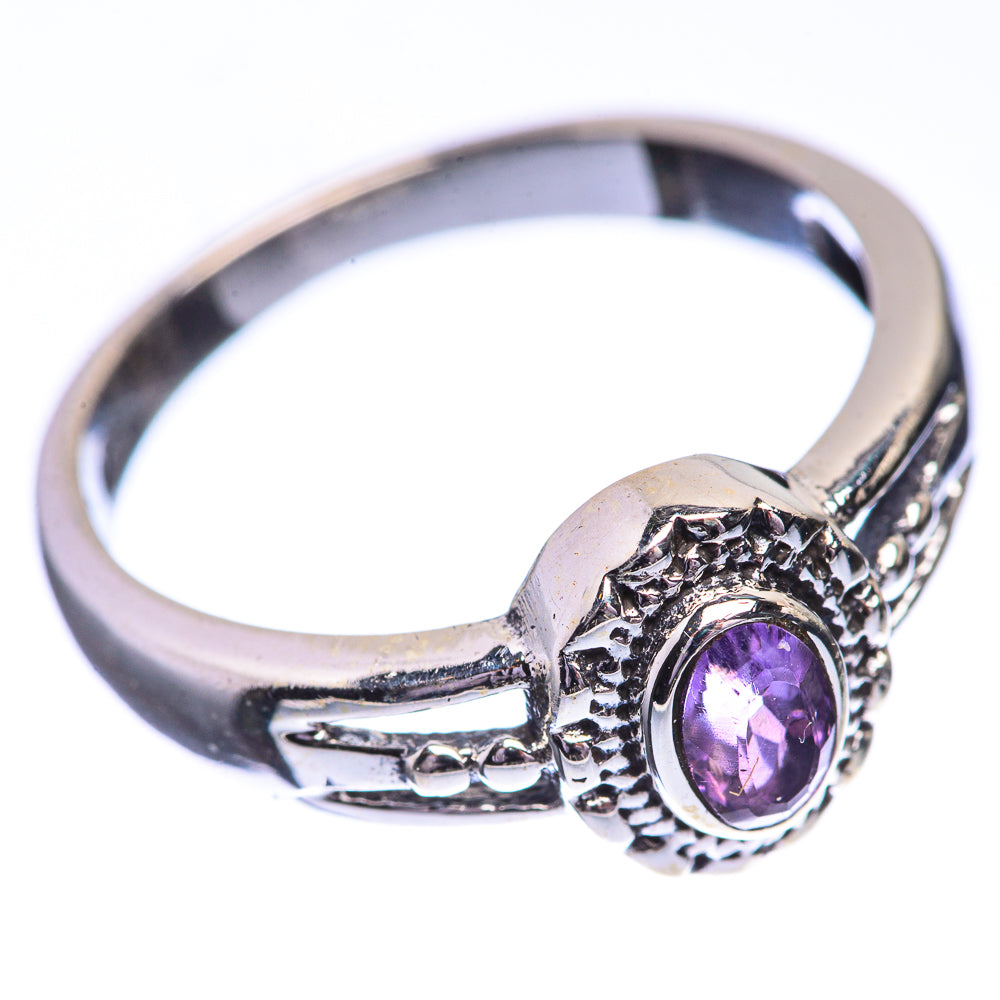 Faceted Amethyst Dainty Ring Size 6 (925 Sterling Silver) R142539