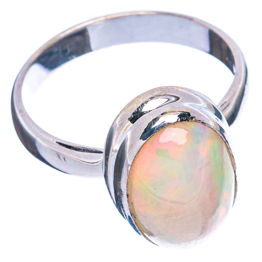 Rare Large Ethiopian Opal Ring Size 7 (925 Sterling Silver) R4886