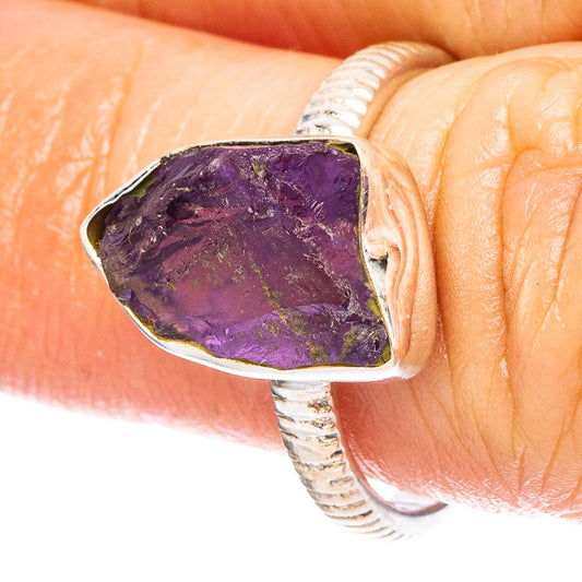 Amethyst 925 Sterling Silver Ring Size 6 (925 Sterling Silver) R6254