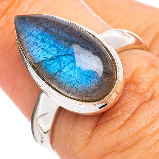 Labradorite Ring Size 6.25 (.925 Sterling Silver)