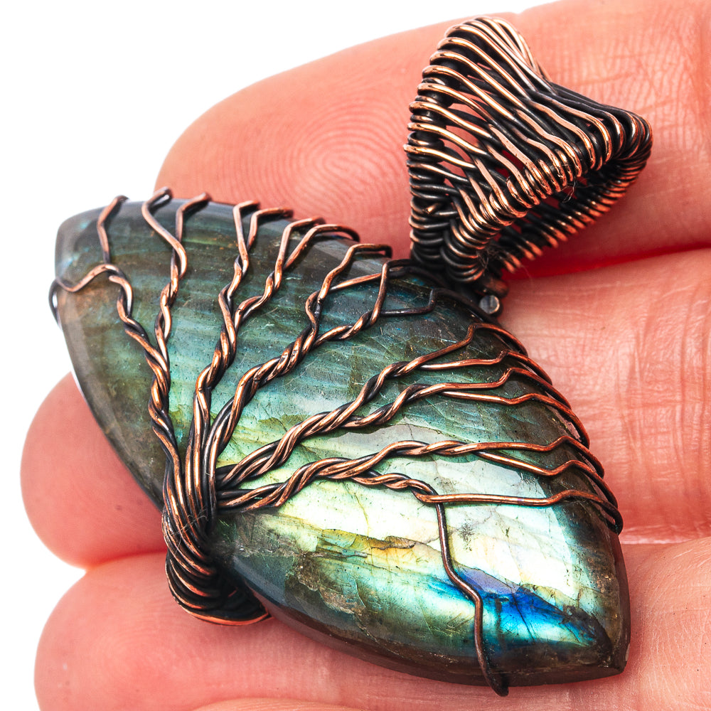 Labradorite Tree of Life 1 1/2" (Oxidized Copper)