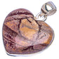 Sonora Dendritic Heart Pendant 1 1/4" (925 Sterling Silver) P43326