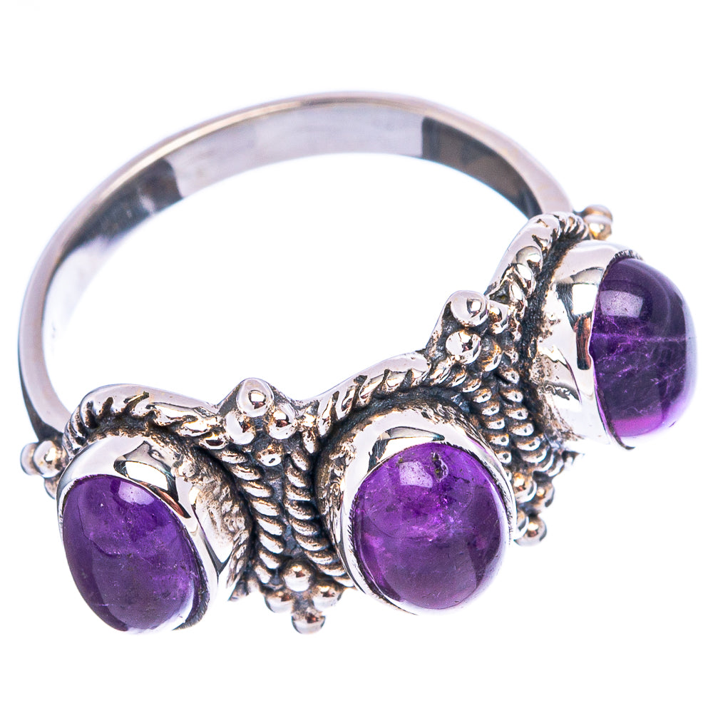 Amethyst Ring Size 6.5 (.925 Sterling Silver)